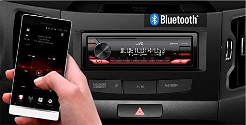JVC KD-X270BT Bluetooth Car Stereo W / USB port - AM / FM radio, MP3 uređaj, visoko kontrast LCD, 50 vata, odvojiva ploča za lice