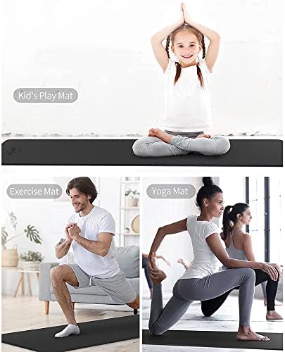 Yfbhwyf prostirka za jogu-Premium neklizajuća prostirka za vježbanje debljine 2 mm, prostirka za rastezanje Vježba & podloga za fitnes