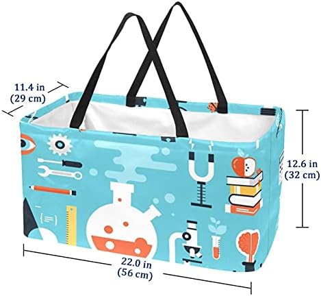 Lorvies torbe za višekratnu upotrebu šarene Candy Land sklopive perive velike kante za skladištenje korpa torba za kupovinu