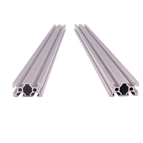 ChuangNeng 2pcs 800mm 2040 Aluminijski ekstruzijski profil Europska standardna t Vrsta anodizirana linearna šina za 3D štampač i CNC