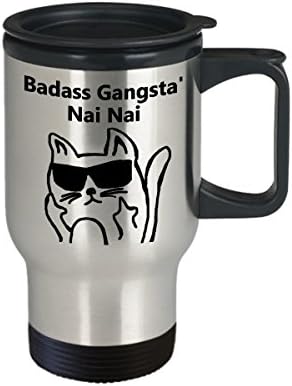 Badass Gangsta 'Nai Nai kafe putnička krigla
