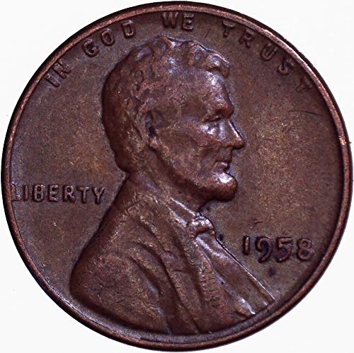 1958. Lincoln pšenični cent 1C o necrtenom