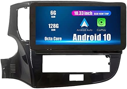 Wostoke 10.33 QED / IPS 1600x720 Carplay i Android Auto Android Autoradio Auto navigacija Stereo Multimedijski igrač GPS radio dsp