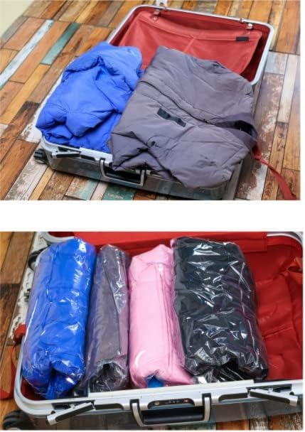 16 Travel Kompresijske torbe za kotrljanje vrećice sačuvača prostora za prtljag, bez vakuuma ili pumpe potrebne su vakuumske vreće