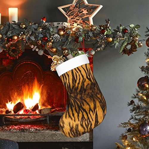 Austenstern Božićne čarape Tiger fur Texture kamuflaže dvostrani kamin Viseći čarape
