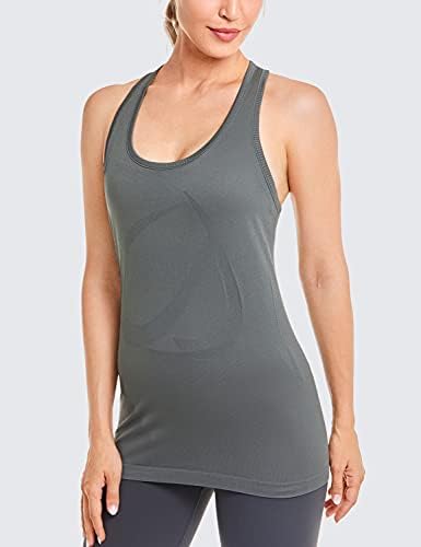 CRZ joga ženski aktivni bešavni rezervoar za vježbanje trkačke trkačke atletske košulje za teretanu