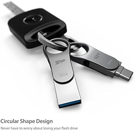 Silikonska snaga 32GB USB 3.0 Tip C okretni dvostruki flash pogon