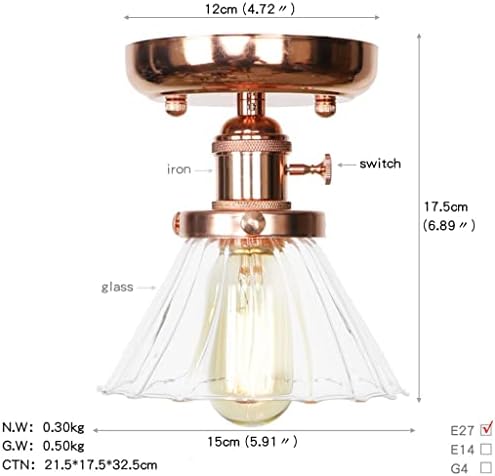 Ganfanren Nordic Rose Gold Glapy Still Svjetla Začvršćenja balkon Dnevna soba Svjetlo stropne lampe Plafonnier Lampara Techo