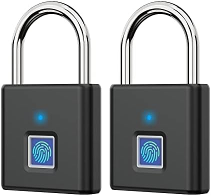 Brimford Fingerprint lonclock, mini pametni blokada ultra jednim dodirom Otvorite bravu za otiske prsta sa USB punjenjem, lomljenjem