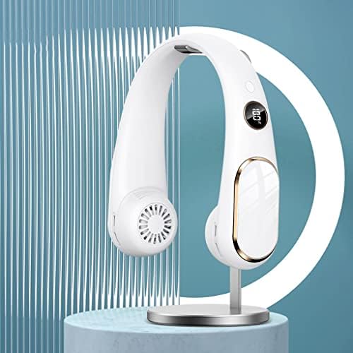 Prijenosni ventilator za vrat, osobni bijes koji se nose s prijenosnim ventilatorom za hlađenje od 360 °, USB punjivi mini viseći