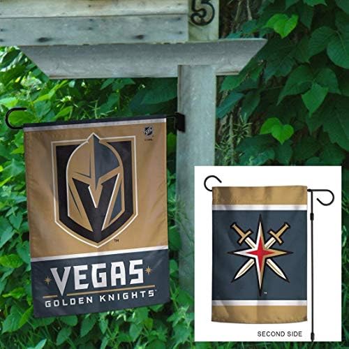 WinCraft NHL Vegas Golden Knights 12x18 Vrtna stila 2 strana strana, jedna veličina, boja tima