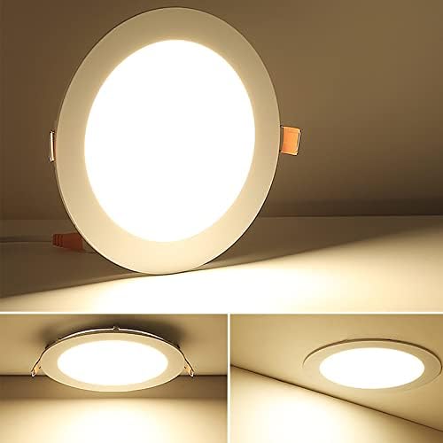 6 inča LED Flush Mount stropno svjetlo, 12W LED svjetlo diska, Ultra svijetlo 1050 LM, 3000K, LED ugradno stropno svjetlo za dom,