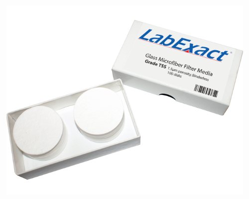 LabExact 1200140 TSS stakleni Filter od mikrovlakana, borosilikatno staklo bez vezivanja, 1,5 µm, 2,1 cm