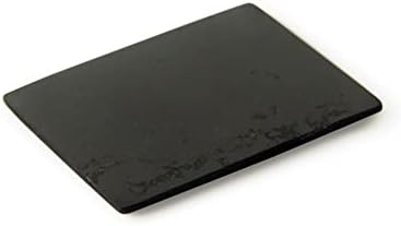 Karelijanska baština ne-polirana pravokutna shungitna telefonska ploča 15x30 mm | Shungitna kristalna zaštitna ploča za tablete i