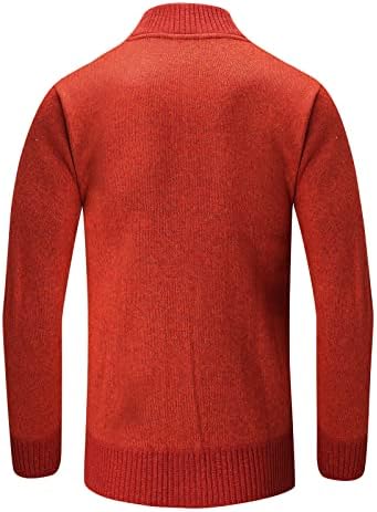 Pulover džemper Beuu za muške, zimske proljeće pola patent zatvarača okovratnika od dno je pletena, toplo casual slim fit skakači