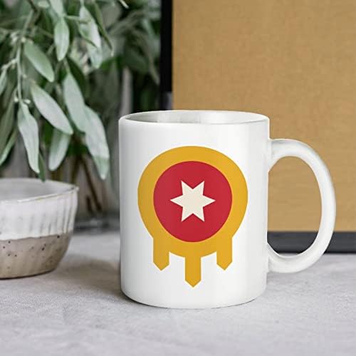 Tulsa Zastava Print šolja Coffee Tumbler keramička šolja za čaj Funny poklon sa dizajnom logotipa za kancelarijski dom Žene Muškarci-11
