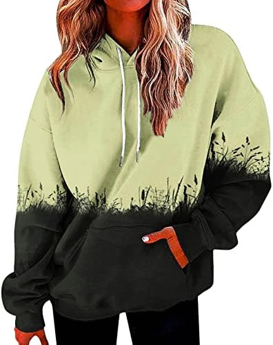 Ženska labava dukserica dukserica Ležerne prilike šarene dugim rukavima dugih rukava sa džepovima Zip up pulover