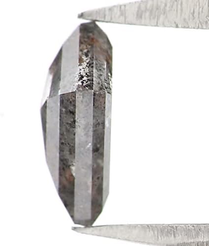 Prirodni labavi zmaj sa sol i biber dijamant crno siva boja 0,37 ct 6,28 mm Kite oblik ružičasti rez dijamant kr2591