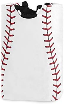 22,7 sklopiva korpa za veš sa bejzbol printom Organizator korpe za veš veliki sa ručkom sklopiva korpa za odeću