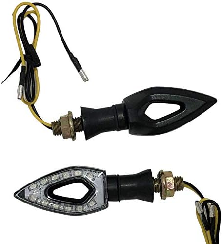 MotorToGo Crni sekvencijalni Žmigavci Diamond LED Žmigavci indikatori kompatibilni za 2003 Triumph Trophy 1200