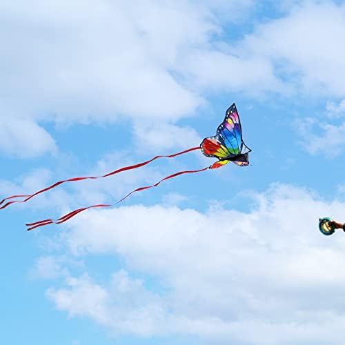 Kaiciuss Blue & Rainbow Butterfly Kite Kit za djecu i odrasle
