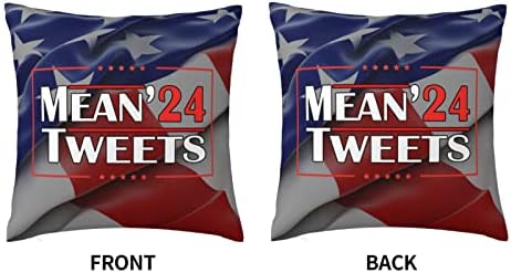 Smiješne izbore znače tweets 2024 Funny Pro Trump znači tweets mekani udoban dvostrani pliša jastuk sa jakim kućnim praktičnošću 18