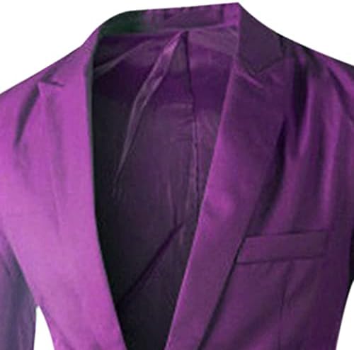 Muški casual slim fit odijelo jaknu 1 dugme dnevni blejler čvrsti poslovni sportski kaput
