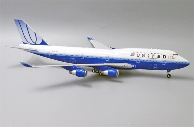 JCWINGS United Airlines B747 - 400 U. S. N199UA sa postoljem ograničeno izdanje aviona 1/200 DIECAST unaprijed izgrađen Model