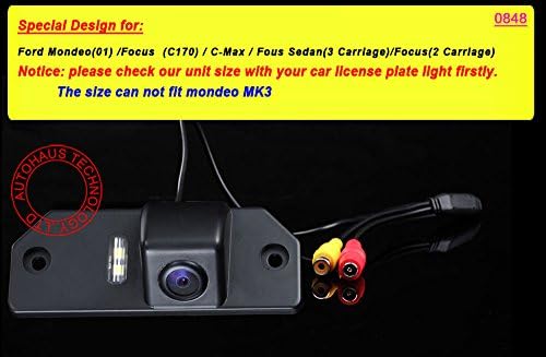Navinio rezervna kamera za automobil, vodootporna registarska tablica automobila Zadnja Rezervna Parking kamera za Ford Mondeo / Focus/
