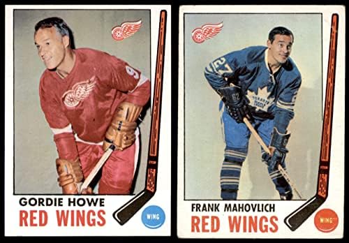 1969-70 TOPPS Detroit Crvena krila u blizini Team Set Detroit Crvena krila VG + Crvena krila