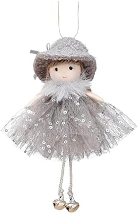 NSQFKall festival poklon privjesak perle prekrirt prekrirt anđeo djevojke Privjesak Dječja slatka lutka lutka drvena vitrina perle