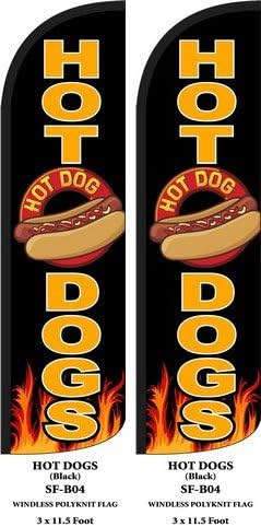 Hot dogovi dviju setovi za zastave za osvajače