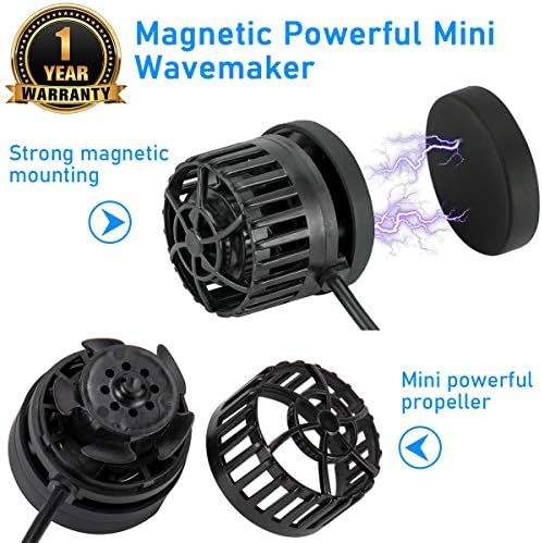 Hygger Quiet Magnetic Aquarium Wave Maker, 1600gph DC 12V Powerhead sa digitalnim LED kontrolerom ekrana, Potopna cirkulaciona pumpa