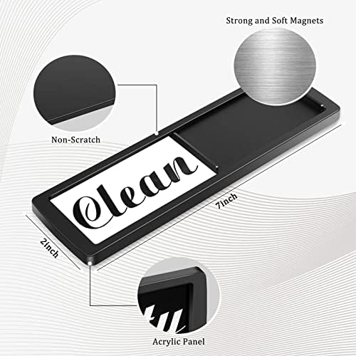 Ethcool Magnet za mašinu za pranje sudova clean Dirty Sign, klasični crno bijeli čisti prljavi Magnet za mašinu za pranje sudova,najnoviji