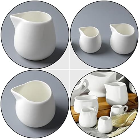 Cabilock krema za kafu Coffee Creamer 3pcssmall Vrč za kremu sa ručkom Mini Vrč za sos čaj za serviranje Pitcher Keramika za kafu