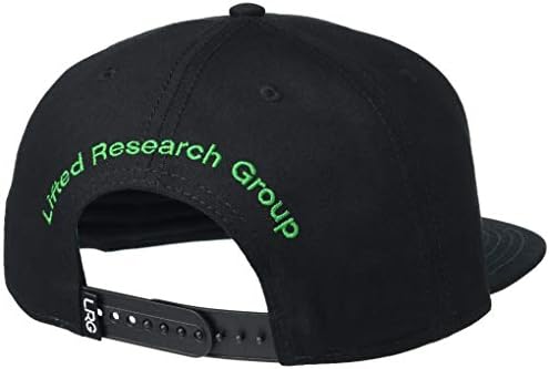 Lrg Muška podignuta istraživačka grupa Logo Flat Bill Snapback šešir
