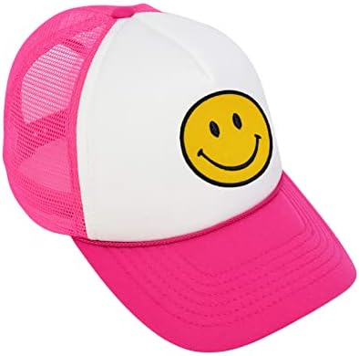 lycycse Smile Face Kamionska kapa Retro mrežasta bejzbol kapa sa smile Patch pjenastim neonskim Y2K šeširima visoke Krune za muškarce
