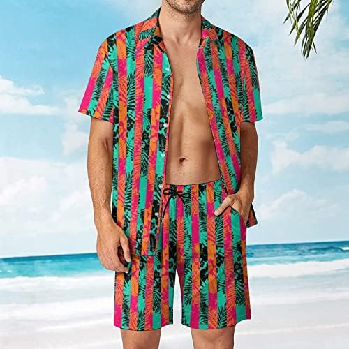 DUOWEI trodijelna odijela za muškarce Muška ljetna moda slobodno vrijeme Havaji Seaside Holiday plaža digitalna 3D štampa Muška Moda