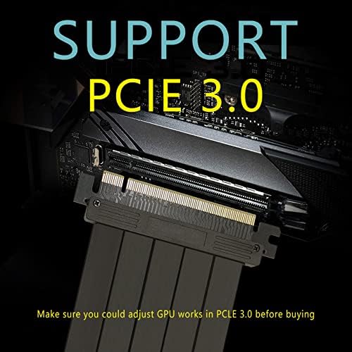 Eagolloar PCIe 3.0 x16 Extender Riser kabel, brzi fleksibilni desni ugao PCI-E Port GPU grafički kabl za produženje kabla-150mm