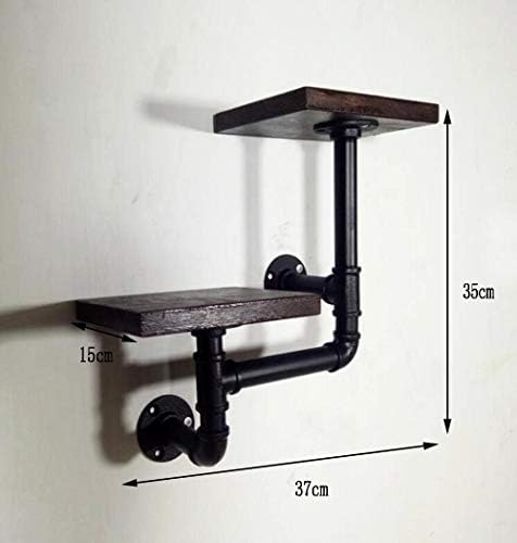 Kombinovani nosač stalak / zid viseći crevo polica / staromodna stara polica / dnevna soba cvijeće / rustikalna jednostavna željezna