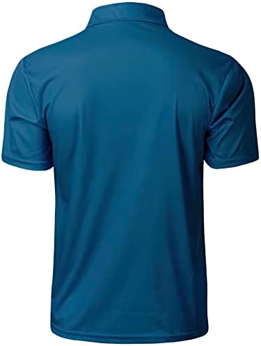 Polo košulje za muškarce suho fit kratki rukav Ispis vlage Wicking ovratnik golf tenis majica