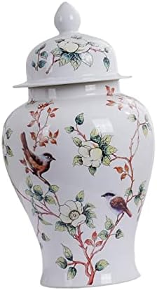 Depila Porcelan Hram Jar Vase Collection Dekorativni ukrasi Vintage keramički đumbir Jar za dnevne sobe CenterPice fondway Torch kućni