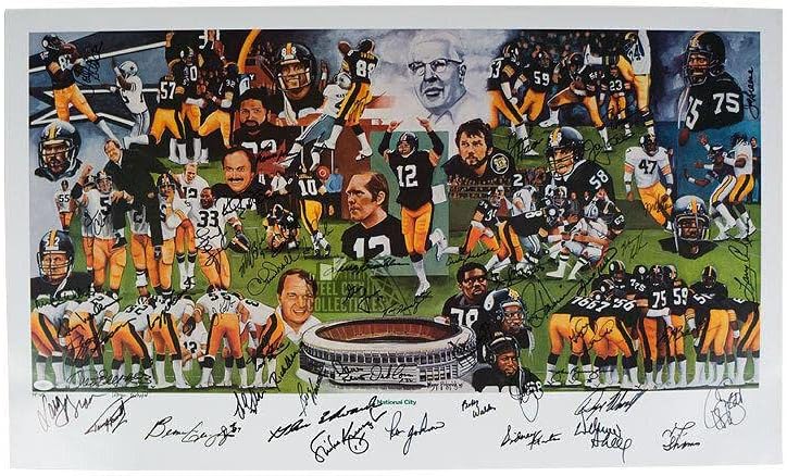 Tim Pittsburgh Steelers out 70-ihtografije 70-ihtografije - JSA COA - AUTOGREM NFL Art