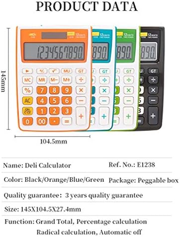 Kalkulator YFQHDD Kalkulator kalkulator kalkulatora Cute Cutellatori Dual Power Poslovni materijal Elektronski programer