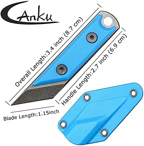 CCANKU C1146 nož s fiksnim nožama, 440C oštrica G10 ručka noža za EDC za vanjsku, kampiranje, planinarenje, ribolov sa Kydex omotačem