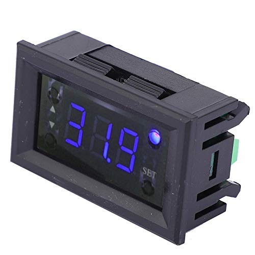 FtVogue W1218 Termostat Regulator temperature Digitalni regulator temperature Termostator regulator DC12V -20 ~ 100 ℃ [crveni], Inteligentni
