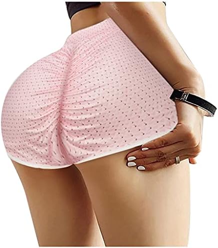 Šorc za jogu za podizanje zadnjice za žene sa visokim strukom za kontrolu stomaka vruće pantalone sa teksturom sportske teretane na