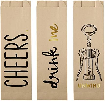 Santa Barbara Design Studio Sips Pi zapine vinske vrećice, 5,12 x 16,5, navijači