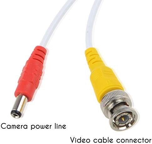 Kybate 65FT bijeli BNC produžni kabel kabela vode za noćnu sovu kameru CM-AHD10W-BU-RS