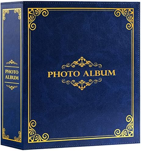 Lanpn Tradicionalni foto album 4x6 1000 džepovi, ekstra veliki kapacitet klasične vintage slike Albumi drži 1000 vertikalnih horizontalnih